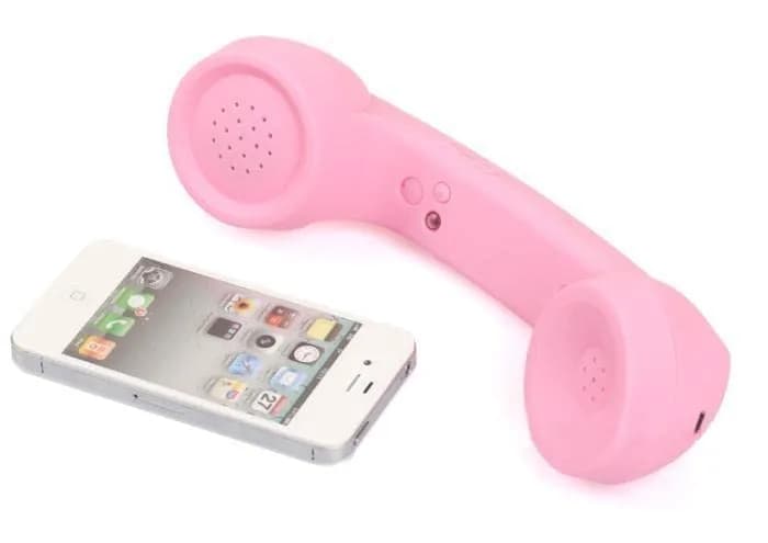 LIONSOUL Pink Retro Bluetooth Handset with USB for Cell Phones & Computers - view 5
