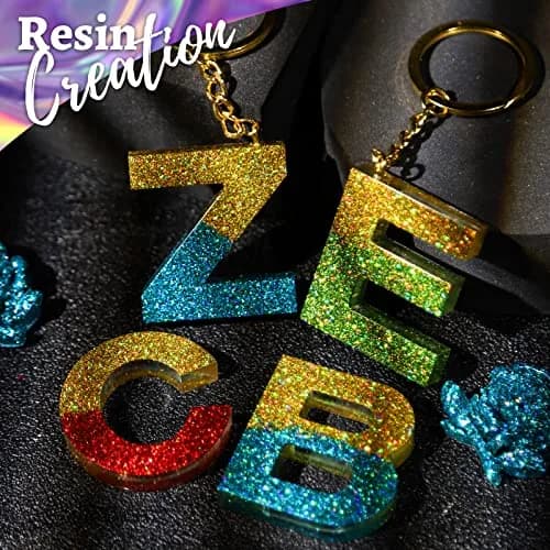 LEOBRO Glitter, 32 Colors Fine & Chunky Glitter for Crafts, Resin, Art, 16 jars each 8g | Sparkling & Safe thumbnail 4