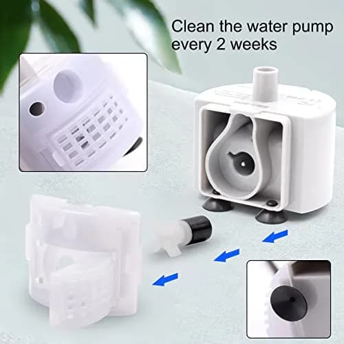 Petilog Water Pump for Cat Fountain 5V | Ultra Quiet Stainless Steel Pump for 3.2L/108oz Fountain thumbnail 6