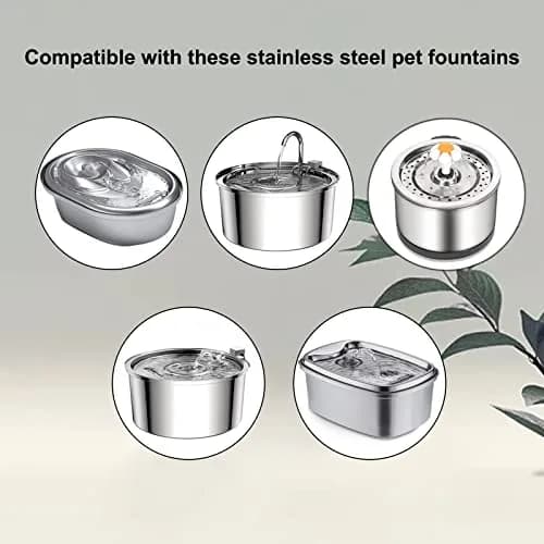 Petilog Water Pump for Cat Fountain 5V | Ultra Quiet Stainless Steel Pump for 3.2L/108oz Fountain thumbnail 2