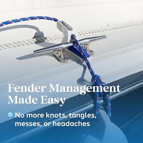 DO-LITTLE FENDER ADJUSTERS Small Cleat | Effortless Boat Fender Management with Versatile Docking Tool thumbnail 2