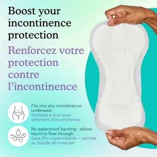 Because Overnight Incontinence Booster Pads for Men and Women | Extra 4 Cups Absorbency, Soft, Unisex, 20 Count thumbnail 7