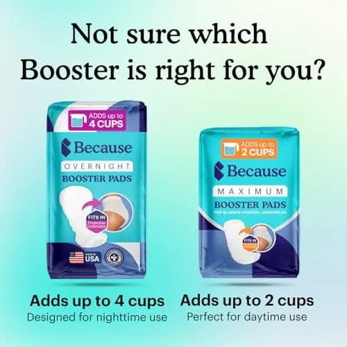 Because Overnight Booster Pads Fits All Adult Diapers | Extra Absorbency for Night Use thumbnail 5