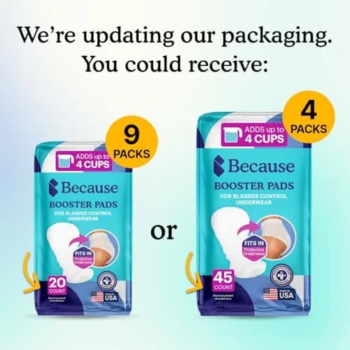 Because Overnight Booster Pads Fits All Adult Diapers | Extra Absorbency for Night Use thumbnail 2