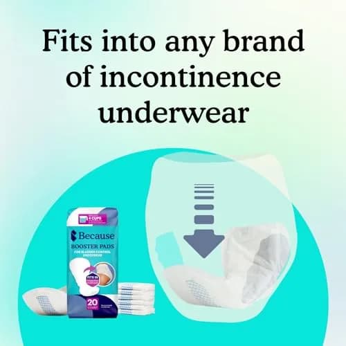 Because Overnight Booster Pads Fits All Adult Diapers | Extra Absorbency for Night Use thumbnail 3