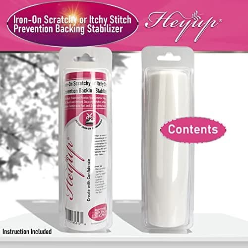 HEYUP Iron on Embroidery Stabilizer 8" x 9 Yd | Soft Touch Backing for Sensitive Skin thumbnail 7