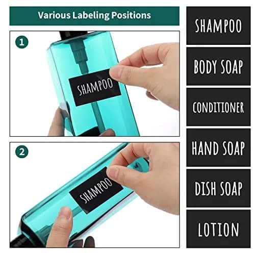 Segbeauty 3-Piece 500ml Pump Dispenser Set | Leak-Proof & Refillable for Bathroom & Travel thumbnail 2
