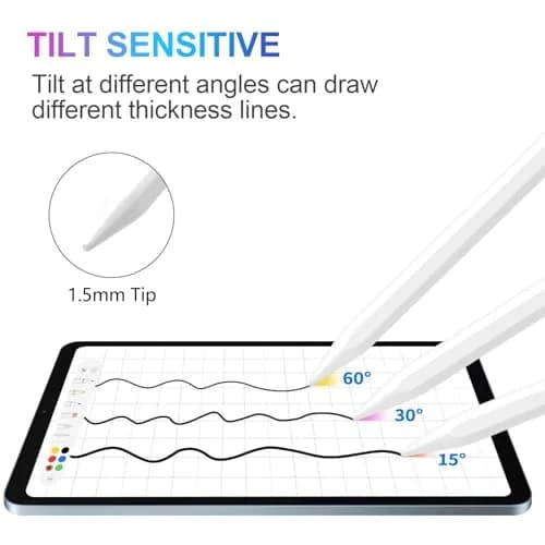 COO Stylus Pen for iPad 10th/9th/8th/7th/6th Gen, Pro 12.9/11, Air 5/4/3, Mini 6/5 | Palm Rejection & Fast Charge thumbnail 5