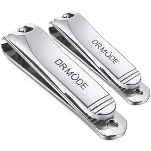 DRMODE Finger Nail Clippers Set 2 Pack | Sharp Stainless Steel, Compact & Long-Lasting for Men & Women thumbnail 1