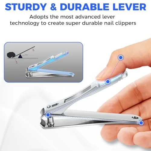 DRMODE Finger Nail Clippers Set 2 Pack | Sharp Stainless Steel, Compact & Long-Lasting for Men & Women thumbnail 4