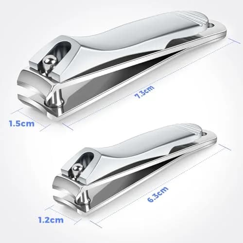 DRMODE Finger Nail Clippers Set 2 Pack | Sharp Stainless Steel, Compact & Long-Lasting for Men & Women thumbnail 6