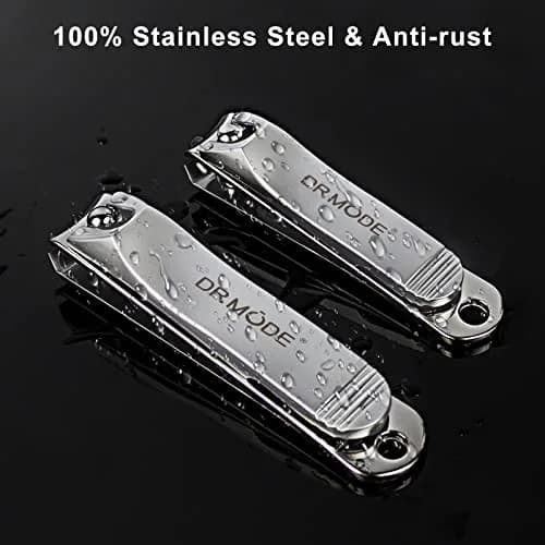 DRMODE Finger Nail Clippers Set 2 Pack | Sharp Stainless Steel, Compact & Long-Lasting for Men & Women thumbnail 7