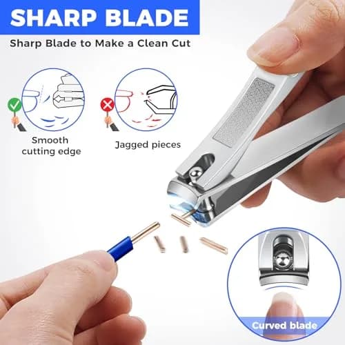 DRMODE Finger Nail Clippers Set 2 Pack | Sharp Stainless Steel, Compact & Long-Lasting for Men & Women thumbnail 2