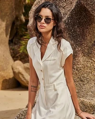 CARFIA Small Acetate Polarized Sunglasses for Women UV Protection, Retro Double Bridge Eyewear Metal Brow Round Sunnies thumbnail 4