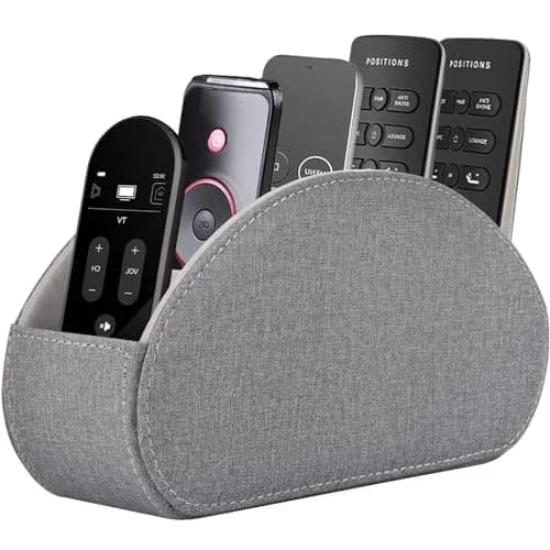 RHCSZ Remote Control Holder Grey 21.5cm (8.46in) | 5 Compartment Bedside Organizer thumbnail 1
