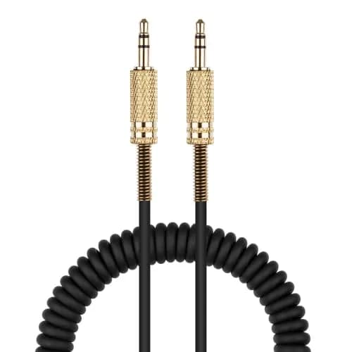 BUTIAO Replacement Aux Extension Cord 3.5mm for Marshall Speakers | Coiled Audio Cable 1m-2.5m thumbnail 1