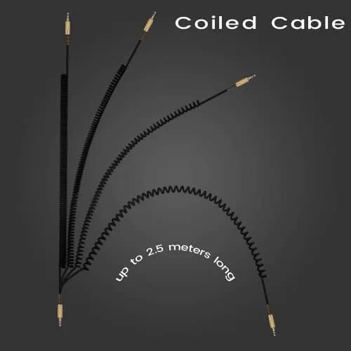 BUTIAO Replacement Aux Extension Cord 3.5mm for Marshall Speakers | Coiled Audio Cable 1m-2.5m thumbnail 8