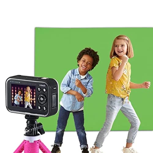 VTech KidiZoom Creator Cam Digital Camera, Glitter Pink 9.1 cm (3.6 in) | HD Video Creation for Kids thumbnail 5