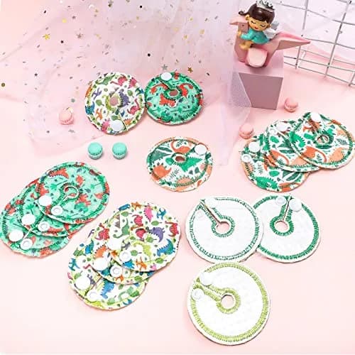 Breling Cotton Feeding Support Pads (24 Count, Dinosaur) | Washable & Skin-Friendly thumbnail 7