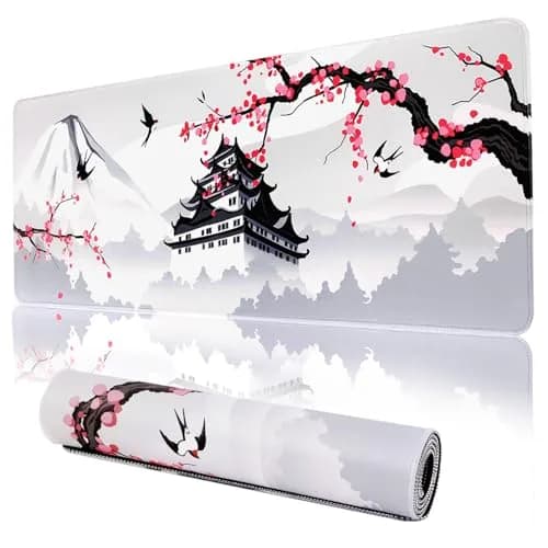 MEWOOCUE Japanese Cherry Blossom Gaming Mouse Pad 80cm x 30cm (31.5 x 11.8 inches) | Smooth Control Surface thumbnail 1
