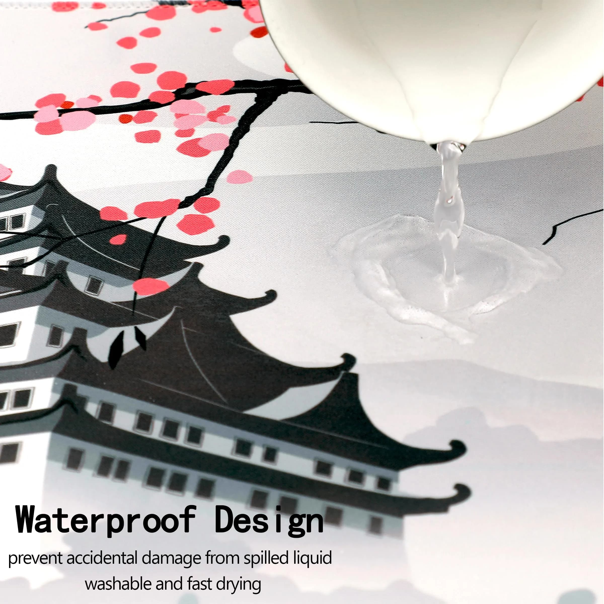 MEWOOCUE Japanese Cherry Blossom Gaming Mouse Pad 80cm x 30cm (31.5 x 11.8 inches) | Smooth Control Surface - view 5