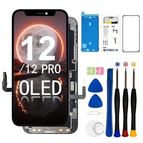 SIMDOG OLED Screen Replacement for iPhone 12/12 Pro 6.1 inch | Full HD Display, 3D Touch, Tools Included thumbnail 1