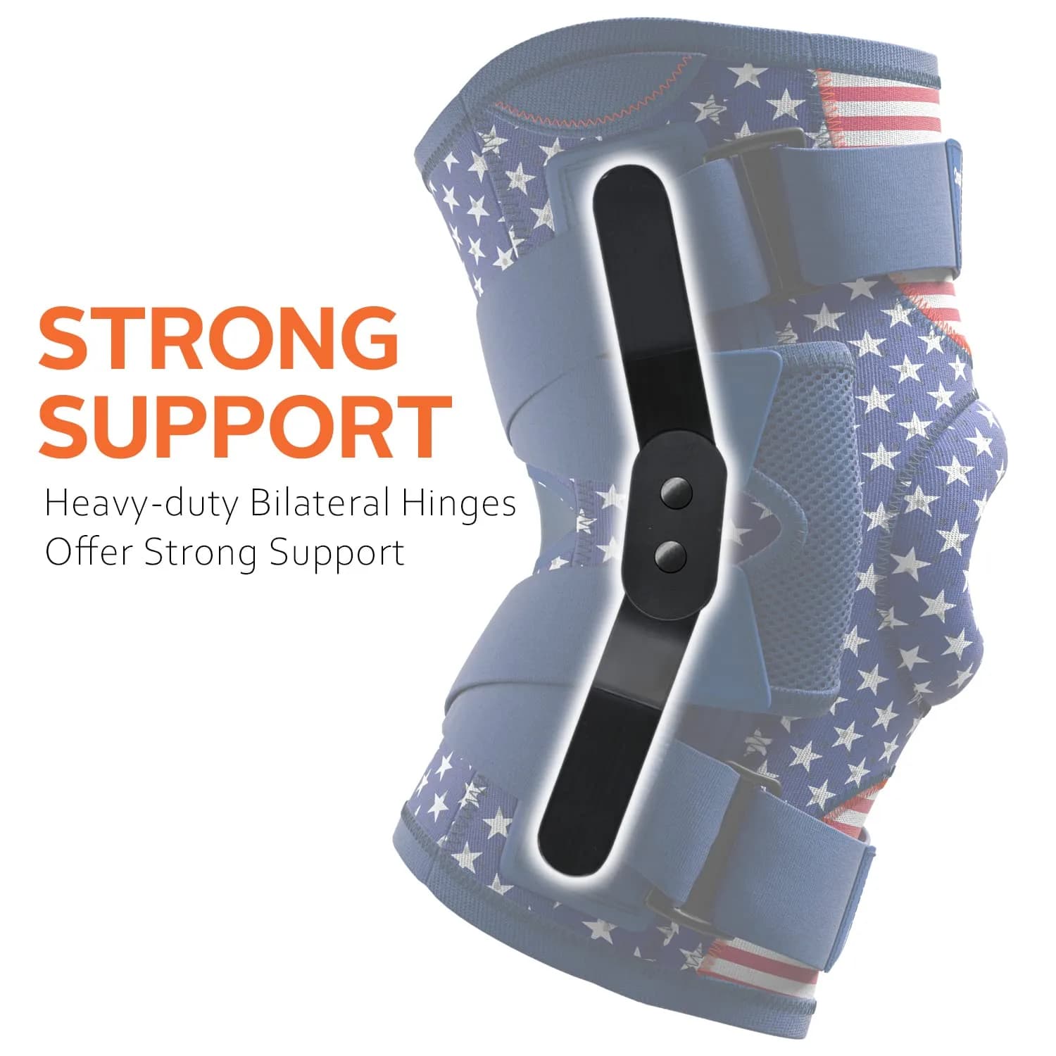 Omples Hinged Knee Brace with Side Stabilizers & X-Straps for Meniscus Tear, Arthritis Pain, XXX-Large | FDA Approved Orthopedic Brace - view 3