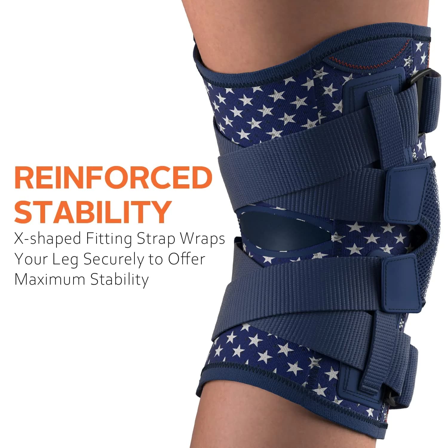 Omples Hinged Knee Brace with Side Stabilizers & X-Straps for Meniscus Tear, Arthritis Pain, XXX-Large | FDA Approved Orthopedic Brace - view 4