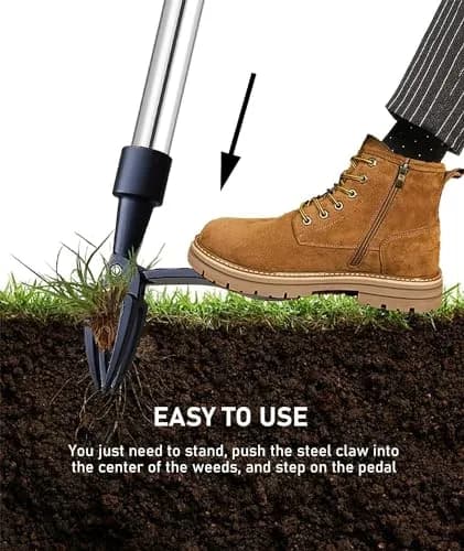 Deashun Stand-Up Weed Picker Head Replacement | Aluminum, Black, 14.5x13.5cm, No Handle thumbnail 6