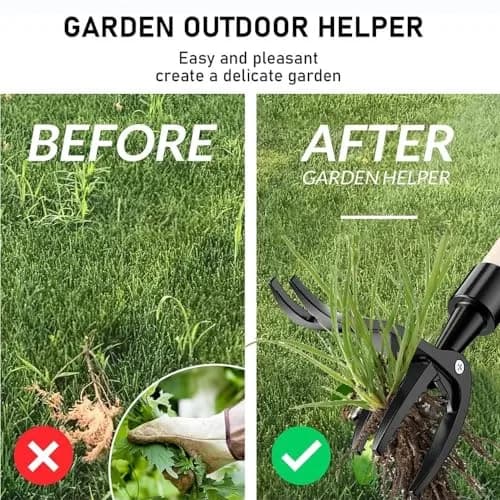 Deashun Stand-Up Weed Picker Head Replacement | Aluminum, Black, 14.5x13.5cm, No Handle thumbnail 5