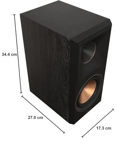 Klipsch Reference Premiere RP-500M II Ebony Bookshelf Speakers | Dynamic Sound & Modern Design thumbnail 8