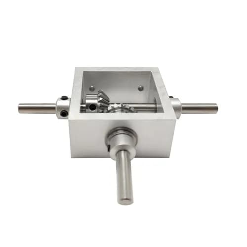 PGFUN 1:1 Right Angle Bevel Gearbox 1 Module 20 Teeth 8mm Shaft | Simple Mechanical DIY Steering Gear Device thumbnail 3