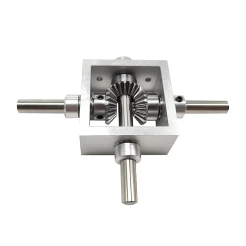 PGFUN 1:1 Right Angle Bevel Gearbox 1 Module 20 Teeth 6mm Shaft | Simple DIY Mechanical Steering Gear Device thumbnail 3