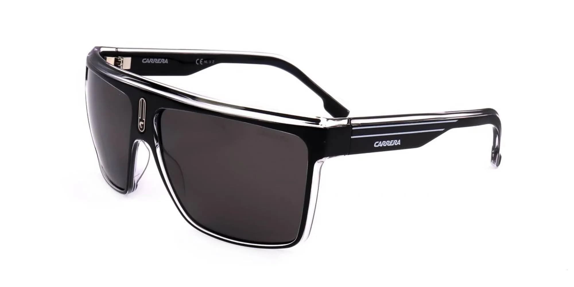 Carrera Sunglasses 22/N 7C5 Black Crystal 63/12/130 | Full Rim Rectangle Men Sunglasses - main product image