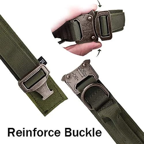 Xqpetlihai Tactical Dog Collar and Leash Set for Large Dogs with Control Handle | Durable Nylon & Metal thumbnail 5