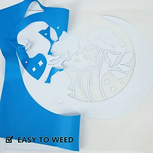 FUNKAKA Glow in The Dark Heat Transfer Vinyl Sapphire Blue 12" x 10ft | Eco-Friendly, Durable Night Glow thumbnail 4
