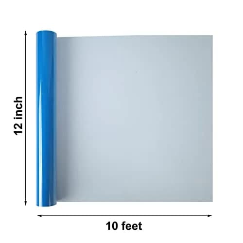 FUNKAKA Glow in The Dark Heat Transfer Vinyl Sapphire Blue 12" x 10ft | Eco-Friendly, Durable Night Glow thumbnail 3