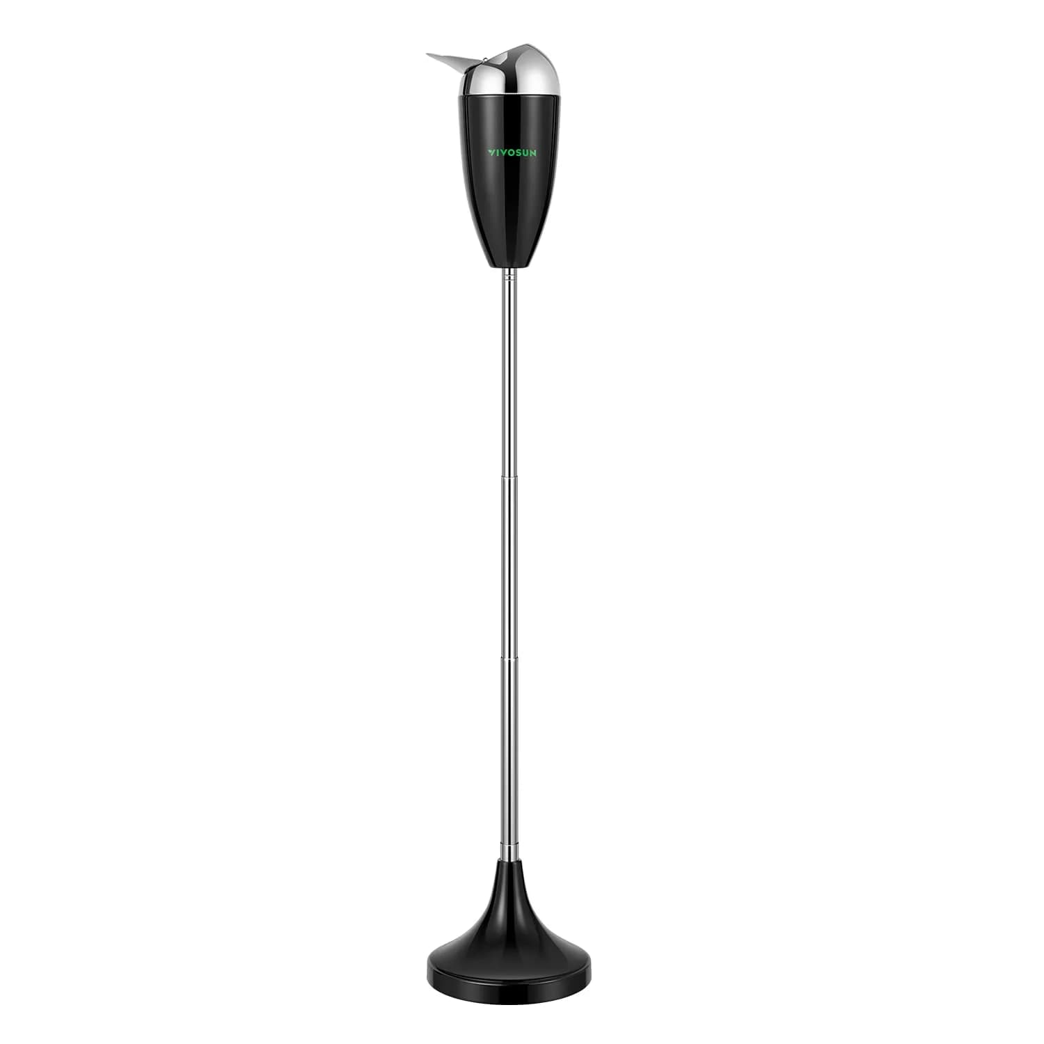 VIVOSUN Adjustable Standing Ashtray with Lid for Patio & Home | 53cm-89cm (21"-35") Height, Black - main product image