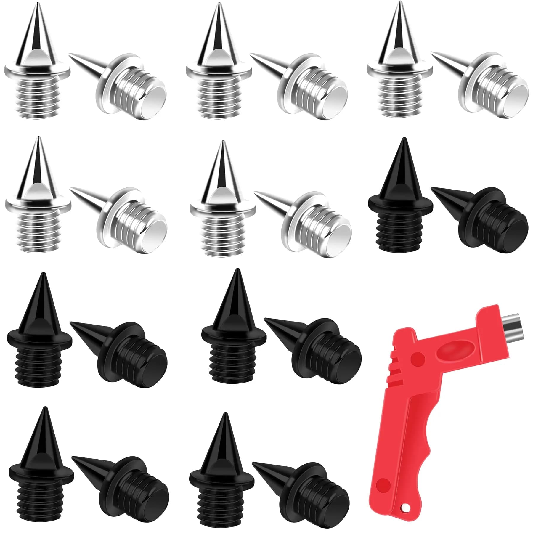 AUGSUN 20pcs 1/4inch Steel Track and Cross Country Spikes | Replacement Spikes for Sprint Shoes