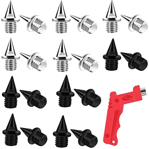 AUGSUN 20pcs 1/4inch Steel Track and Cross Country Spikes | Replacement Spikes for Sprint Shoes thumbnail 1