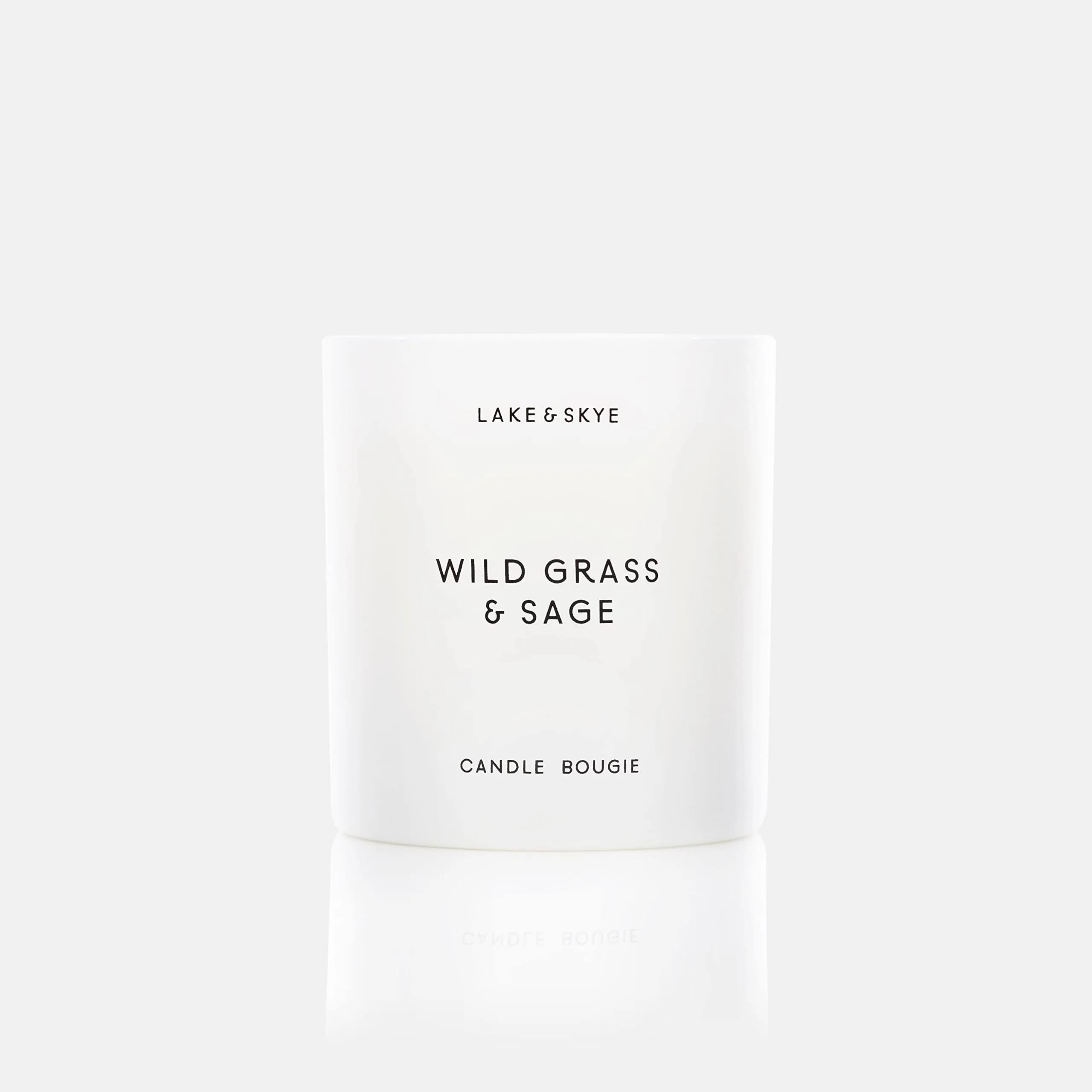 Lake & Skye Wildgrass & Sage Candle 8 oz | 50 Hour Burn, Soy Vegan, Paraben-Free