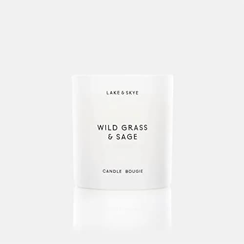 Lake & Skye Wildgrass & Sage Candle 8 oz | 50 Hour Burn, Soy Vegan, Paraben-Free thumbnail 1