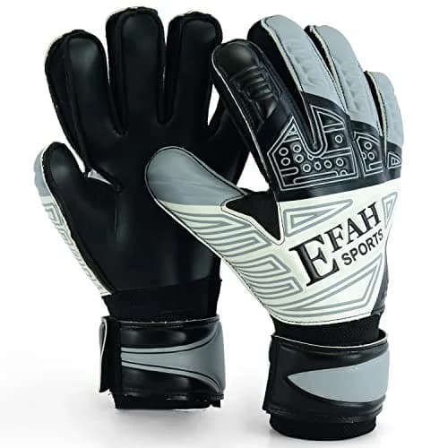 EFAH SPORTS Goalkeeper Gloves Size 7 (228g / 8oz) | Fingersave & Double Wrist Protection for Youth Soccer thumbnail 1
