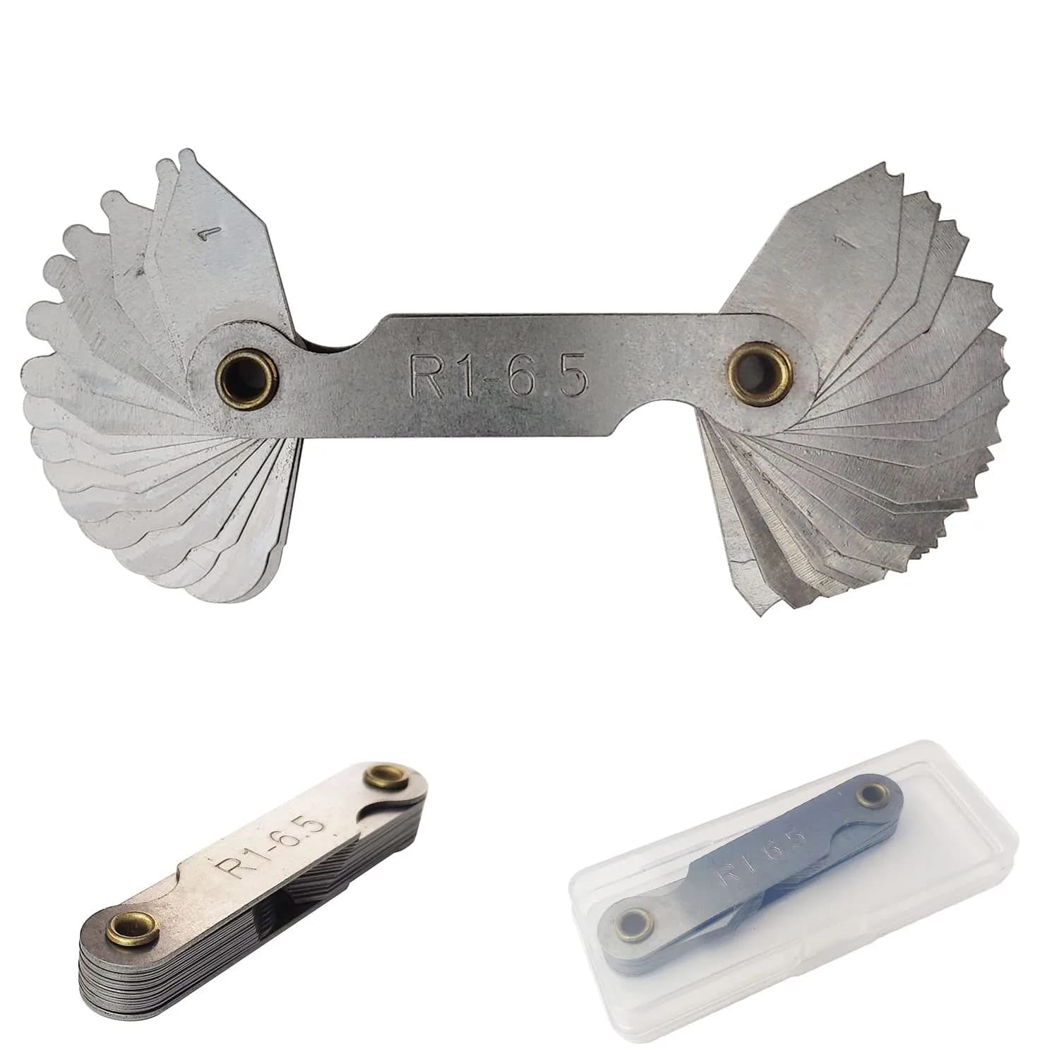 JENSWILL Radius Gauge Set R0.3-100mm (6-Pack) | Precision Measuring Tool for Tool & Die Makers - view 7
