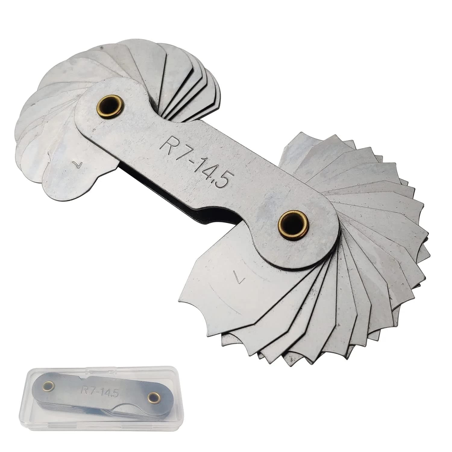 JENSWILL Radius Gauge Set R0.3-100mm (6-Pack) | Precision Measuring Tool for Tool & Die Makers - view 8