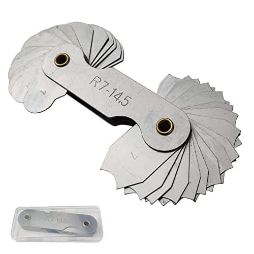 JENSWILL Radius Gauge Set R0.3-100mm (6-Pack) | Precision Measuring Tool for Tool & Die Makers thumbnail 8