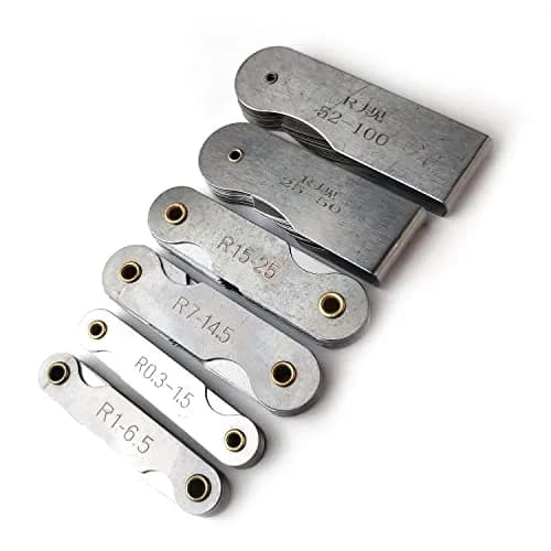 JENSWILL Radius Gauge Set R0.3-100mm (6-Pack) | Precision Measuring Tool for Tool & Die Makers thumbnail 3