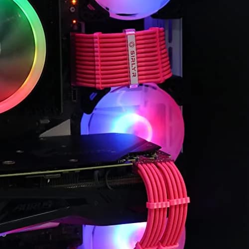Sirlyr Pink PSU Cable Combs Set,24/8Pin,3.5mm | Bright, Heat-Resistant, Easy Install (70-120 chars) thumbnail 3