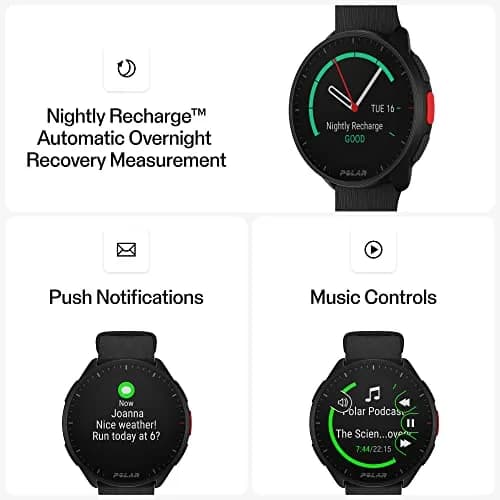 POLAR Pacer GPS Smartwatch for Runners | Ultra-Light, Heart Rate & GPS Tracking, Black, S-L thumbnail 9