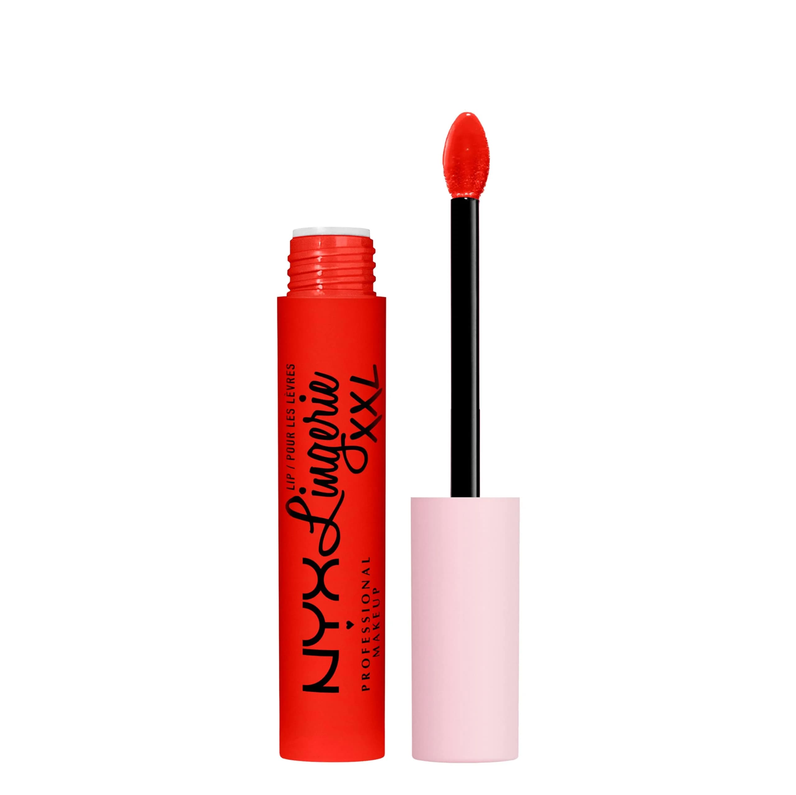 NYX PROFESSIONAL MAKEUP Lip Lingerie XXL Matte Liquid Lipstick On Fuego (Fire Red) 3.8ml (0.13 Fl Oz) | Long-Lasting Matte Finish - main product image